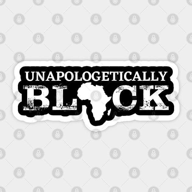 Afrinubi - Unapologetically Black Sticker by Afrinubi™